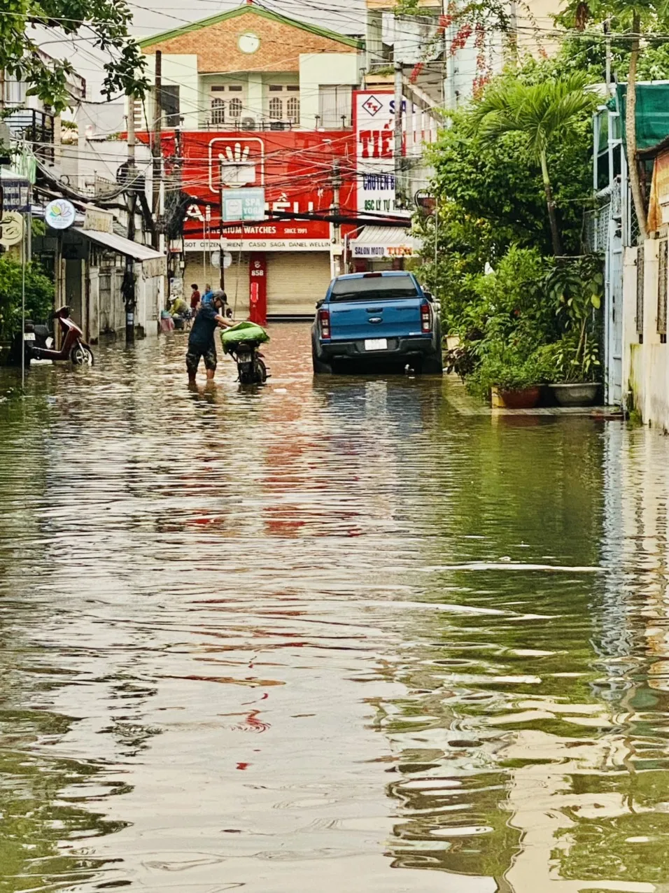 Một đoạn trên đường Lý Tự Trọng sáng 28-10
