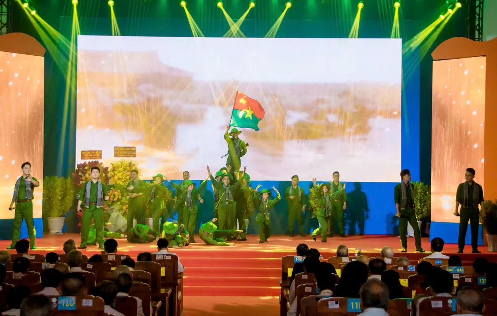 Một tiết mục văn nghệ tại buổi lễ