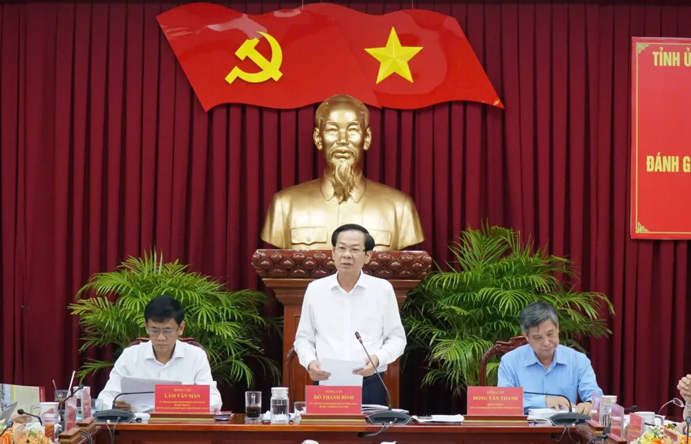 Bí thư Thành ủy TP Cần Thơ Đỗ Thanh Bình phát biểu tại hội nghị