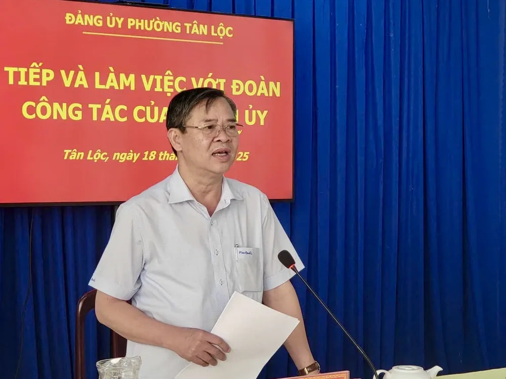 19-8 Đồng chí Trương Cảnh Tuyên, Phó Bí Thư Thành ủy TP Cần Thơ phát biểu tại buổi làm việc.jpg