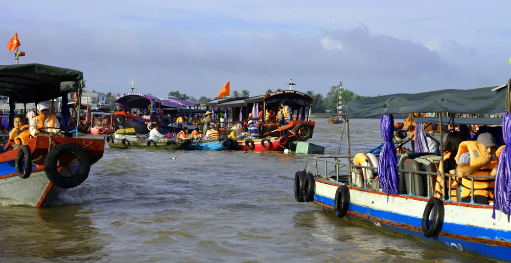 Một góc chợ nổi Cái Răng