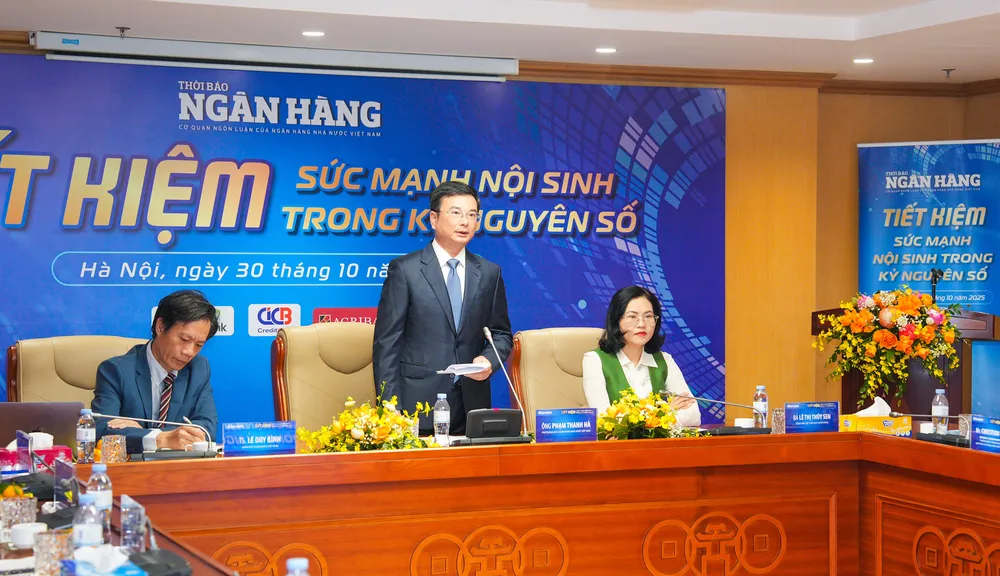 Phó Thống đốc NHNN Phạm Thanh Hà phát biểu tại tọa đàm