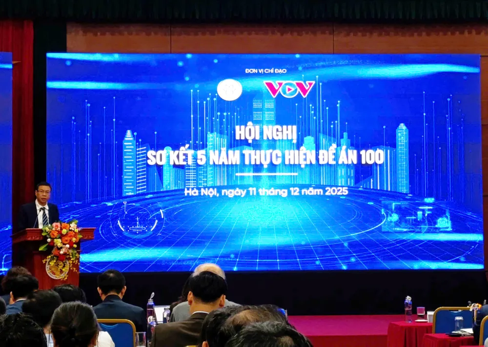 Thứ trưởng Bộ KH-CN Lê Xuân Định phát biểu tại hội nghị. Ảnh: LƯU THỦY