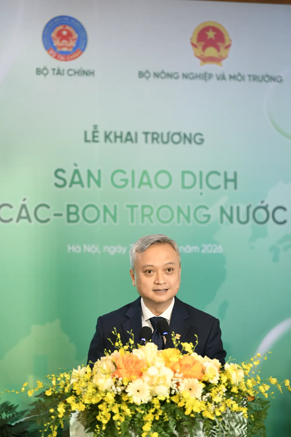 Ông Nguyễn Anh Phong, Chủ tịch Sở Giao dịch Chứng khoán Hà Nội phát biểu tại sự kiện. Ảnh: HNX