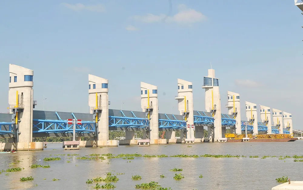 Cống Cái Lớn (tỉnh Kiên Giang) kiểm soát nguồn nước mặn, ngọt, lợ