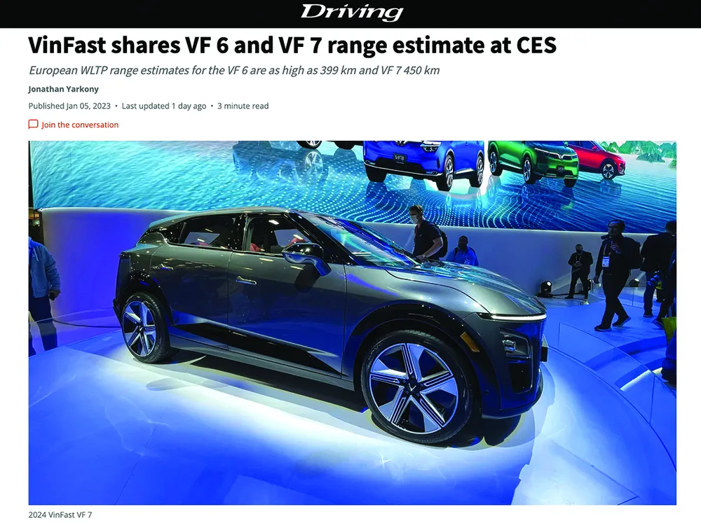 Trang Driving của Canada đánh giá cao thiết kế nội ngoại thất và thông số của VF 6, VF 7