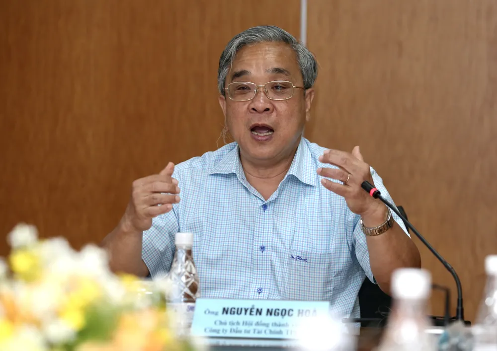 Ông Nguyễn Ngọc Hoà, Chủ tịch Hội đồng thành viên Công ty Đầu tư Tài chính Nhà nước TPHCM. Ảnh: HOÀNG HÙNG