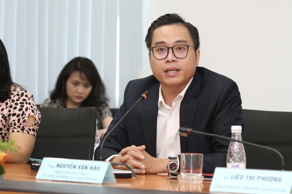 Ông Nguyễn Văn Hậu, Tổng Giám đốc Công ty Cổ phần bất động sản Asian Holding. Ảnh: HOÀNG HÙNG