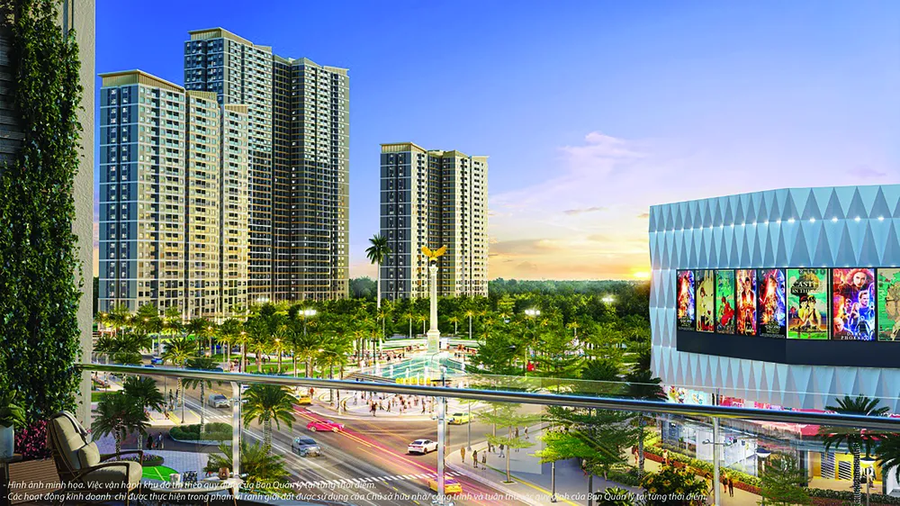 Tầm view độc bản từ ban công căn hộ tại tòa tháp “hoa hậu”