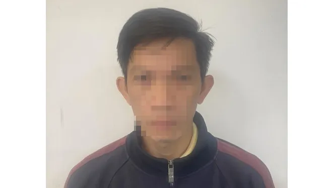 Nguyễn Hữu Hoài tại cơ quan công an