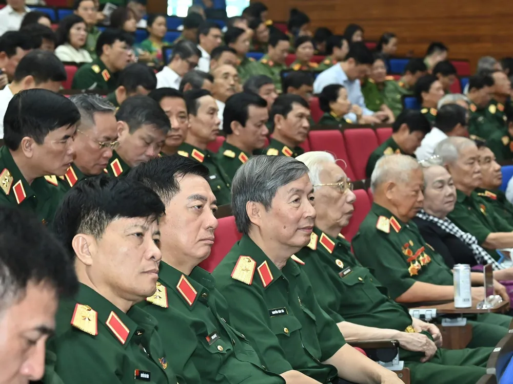 Các đại biểu tại Hội thảo khoa học cấp quốc gia “Đại thắng mùa Xuân 1975 với kỷ nguyên phát triển mới của dân tộc Việt Nam”. Ảnh: VIỆT DŨNG