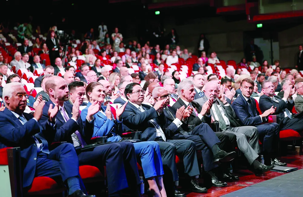 Thủ tướng Phạm Minh Chính tham dự Diễn đàn Kinh tế và Tài chính Xanh. Ảnh: TTXVN