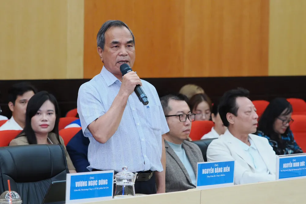 Ông Nguyễn Đặng Hiến, Tổng Giám đốc Công ty Bidrico phát biểu tại hội thảo. Ảnh: HOÀNG HÙNG