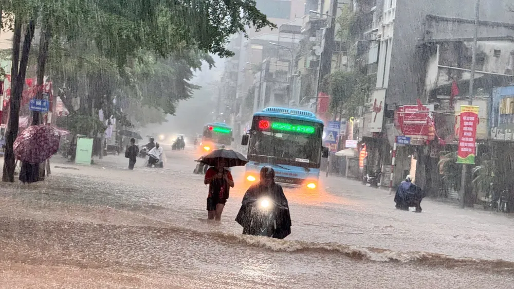 Nhiều nơi ở miền Bắc có mưa to trên 400mm. Ảnh minh hoạ