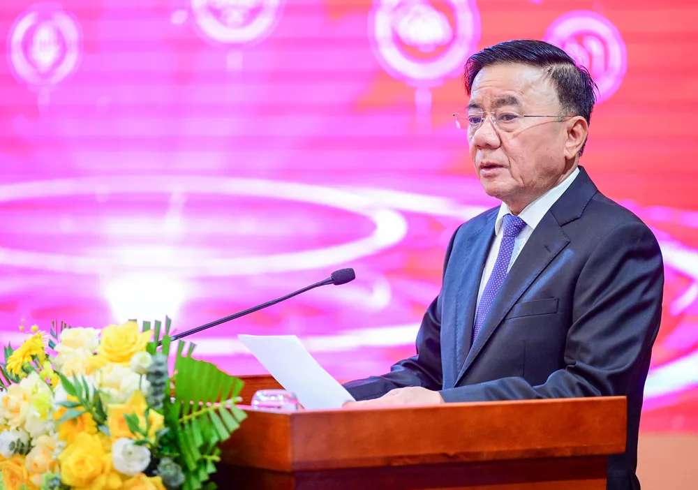 Thường trực Ban Bí thư Trung ương Đảng Trần Cẩm Tú phát biểu tại lễ ra mắt ứng dụng