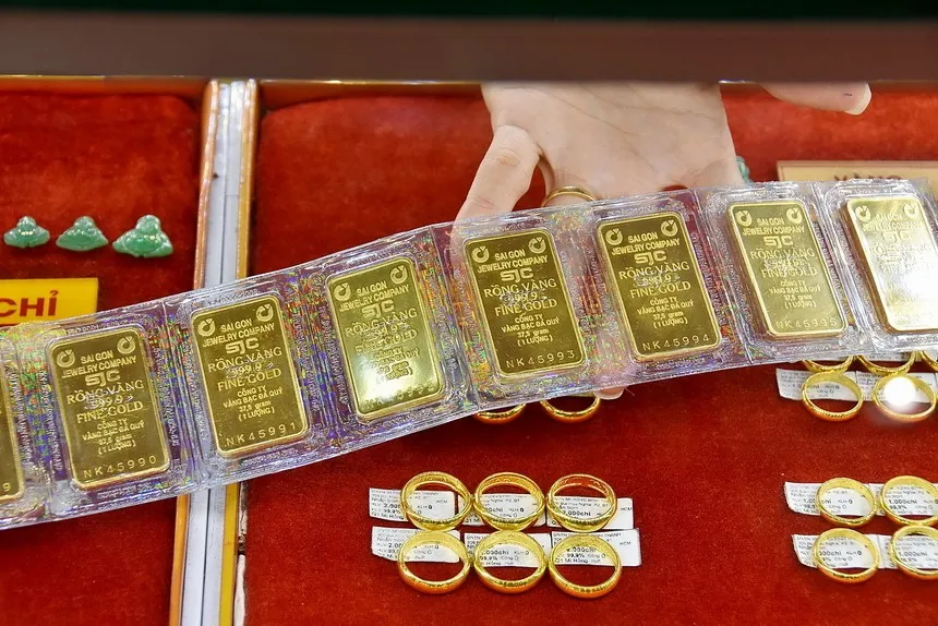 Giá vàng trong nước bật tăng vào sáng 18-7