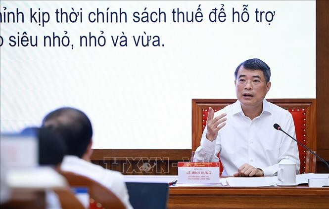 越南政府总理黎明兴发表讲话 图自越通社