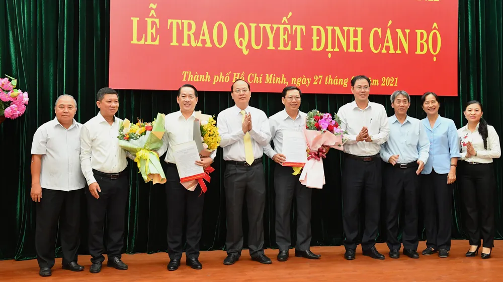 Điều động đồng chí Kiều Ngọc Vũ và Trần Hữu Phước về nhận công tác tại TP Thủ Đức ảnh 1