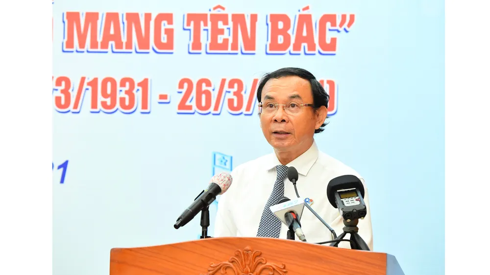 Đồng chí Nguyễn Văn Nên chia sẻ đầy xúc động, truyền cảm hứng cho thanh niên TPHCM ảnh 2