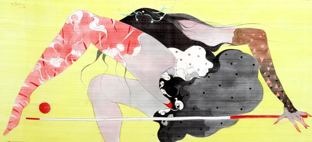 “Mộng mị giữa ban ngày” với tranh lụa Bùi Tiến Tuấn ảnh 2