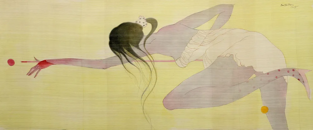 “Mộng mị giữa ban ngày” với tranh lụa Bùi Tiến Tuấn ảnh 3