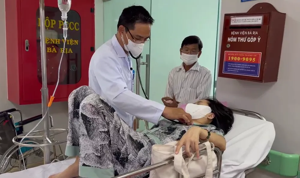 Bệnh nhân đang điều trị tại Bệnh viện Đa khoa Bà Rịa
