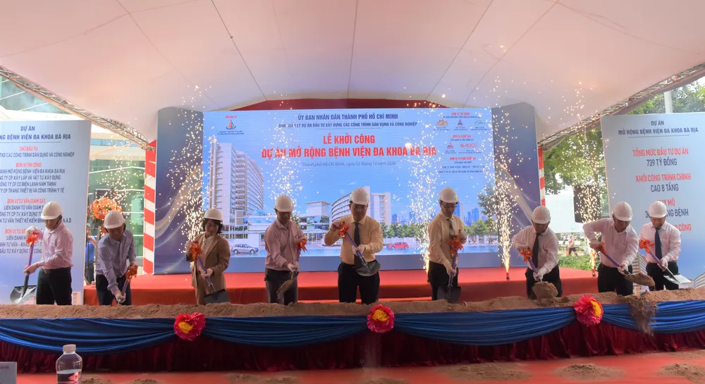 Lễ khởi công dự án mở rộng Bệnh viện Đa khoa Bà Rịa.