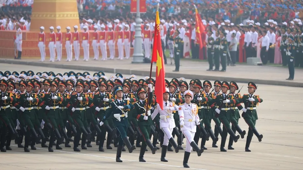 Diễu binh, diễu hành chào mừng kỷ niệm 80 năm Quốc khánh, sáng 2-9-2025. Ảnh SGGP