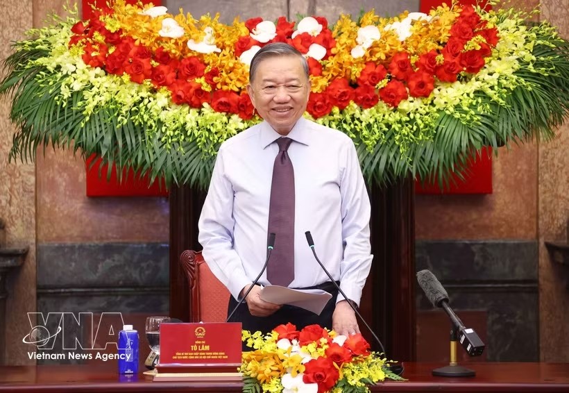 党中央总书记、国家主席苏林。图自越通社