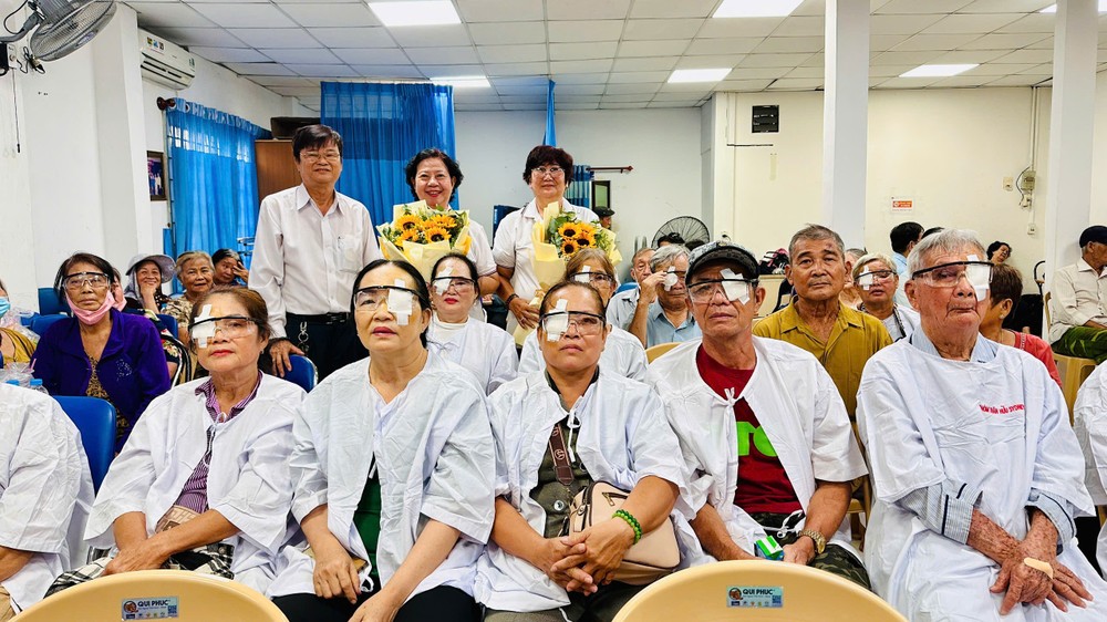 培德精舍本月份赞助73例免费白内障手术。图源：培德精舍