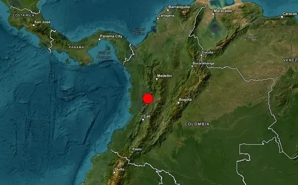 地震位置。图源：USGS