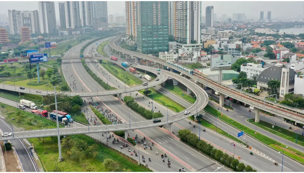 胡志明市第四季度各大项目建设全面提速。图：黄雄