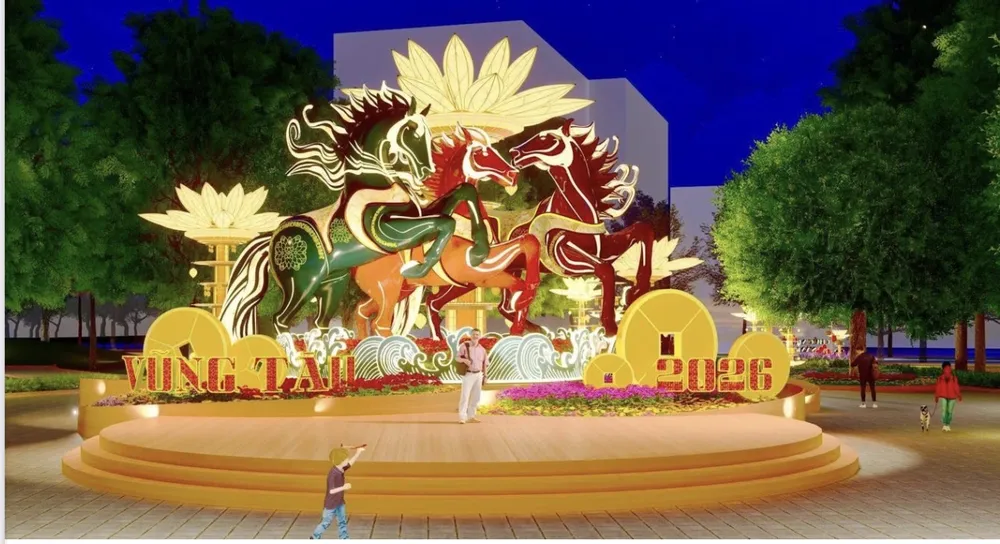 Đại cảnh “Ngựa phi nước đại” sẽ xuất hiện tại Hội hoa xuân Vũng Tàu