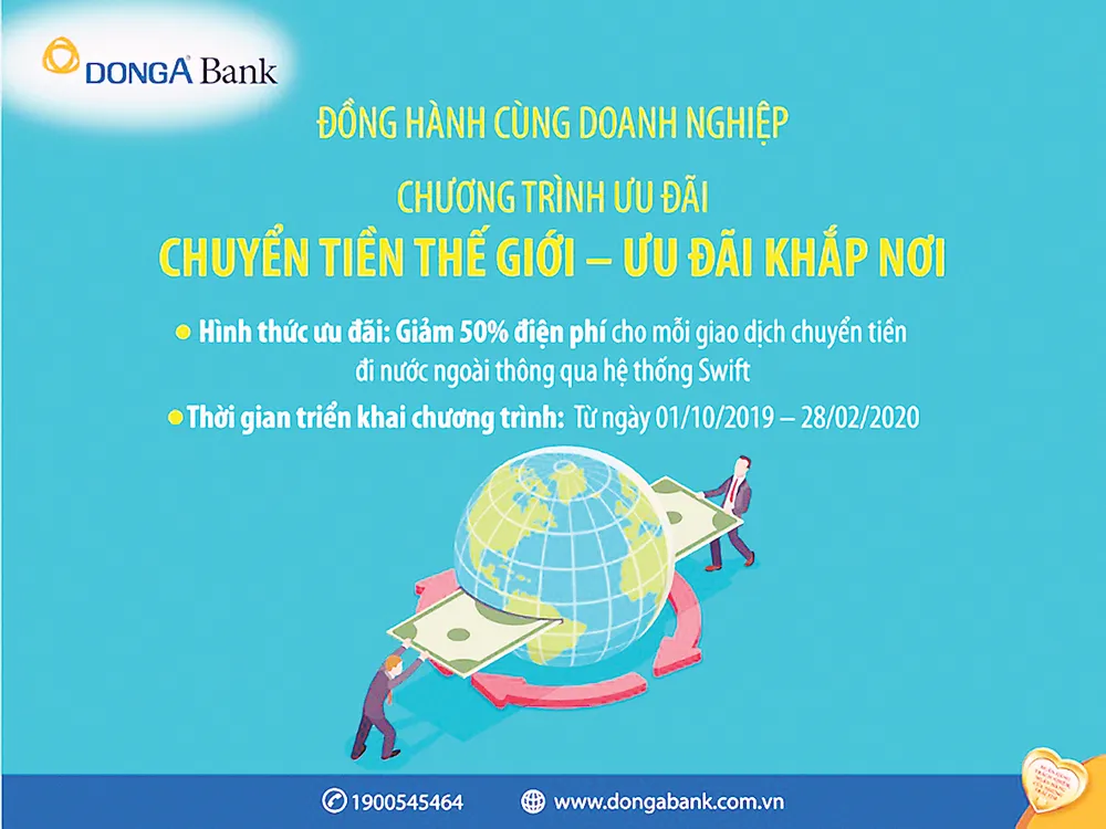 DongA Bank ưu đãi lớn về chuyển tiền quốc tế ảnh 1