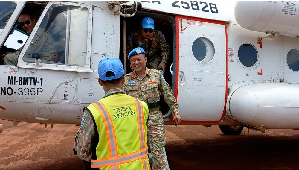Những hình ảnh đầu tiên Đoàn tiền trạm Đội Công binh số 1 của Việt Nam tại khu vực Abyei ảnh 2