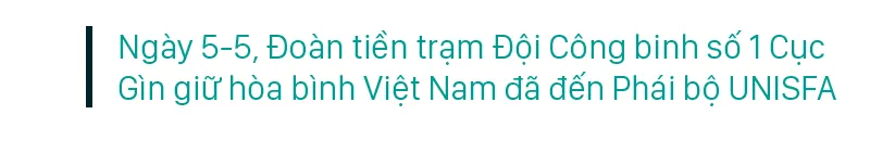 Những hình ảnh đầu tiên Đoàn tiền trạm Đội Công binh số 1 của Việt Nam tại khu vực Abyei ảnh 3