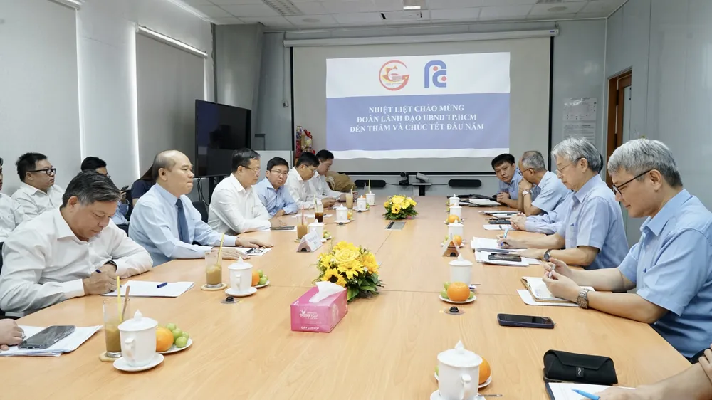 Lãnh đạo UBND TPHCM chúc tết các doanh nghiệp tiêu biểu