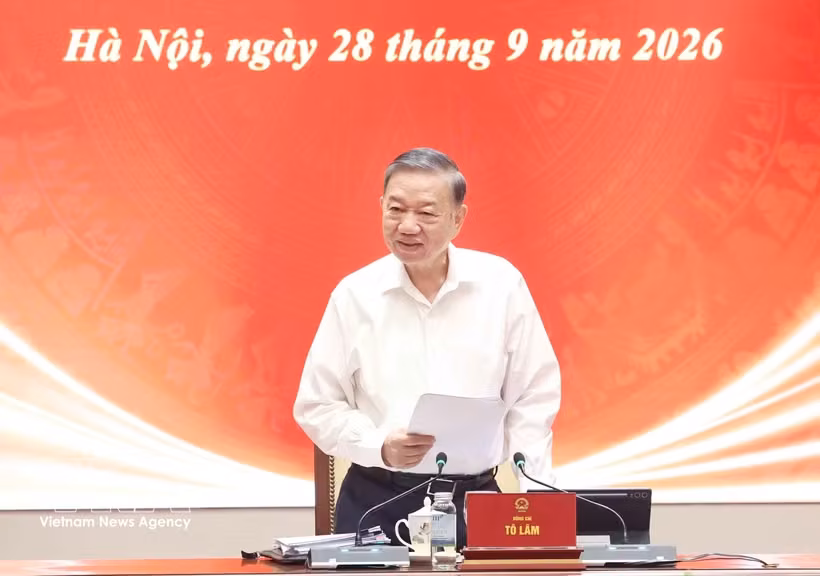 越南党中央总书记、国家主席苏林。图自越通社