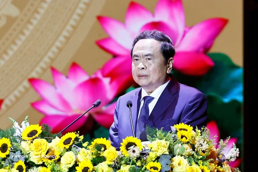 越南国会主席陈青敏。图自越通社