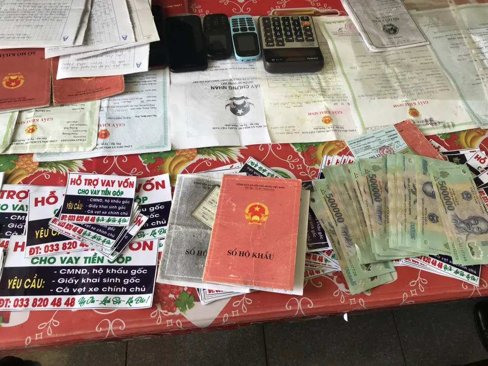 Liên tiếp triệt phá các nhóm đối tượng cho vay lãi nặng đến 936%/năm ảnh 1