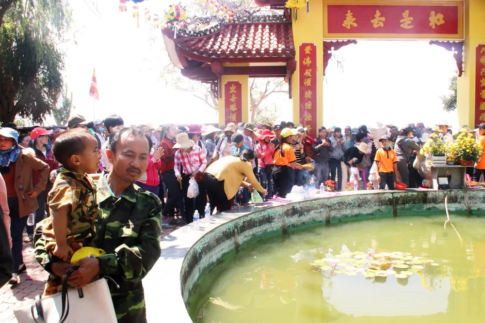 Dòng người đổ về chiêm ngưỡng tượng Phật ngồi cao nhất Đông Nam Á ảnh 7