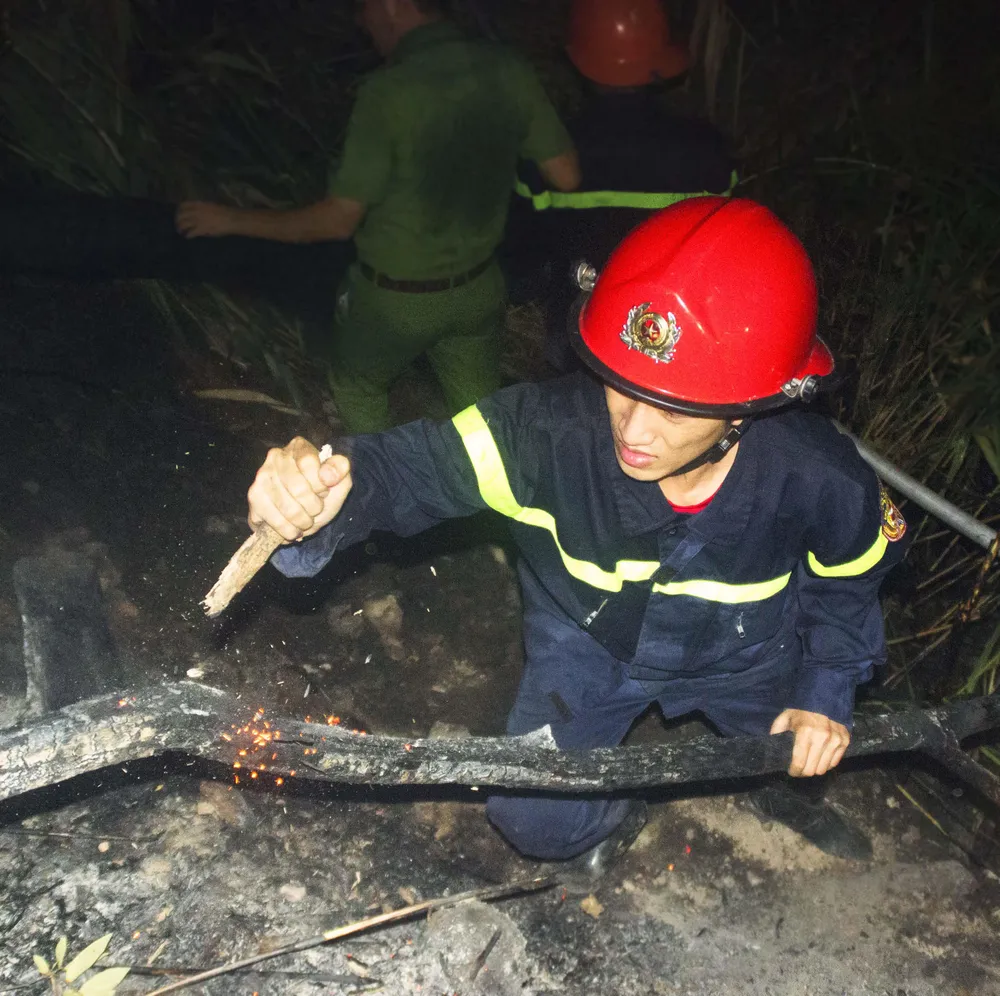 Núi giữa thành phố Quy Nhơn bùng lửa, uy hiếp hàng trăm hộ dân ảnh 14