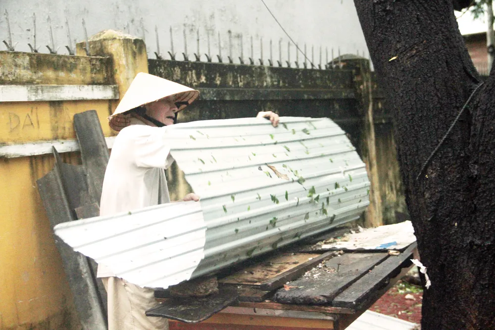 Phố biển Quy Nhơn tan hoang sau bão Matmo ảnh 8