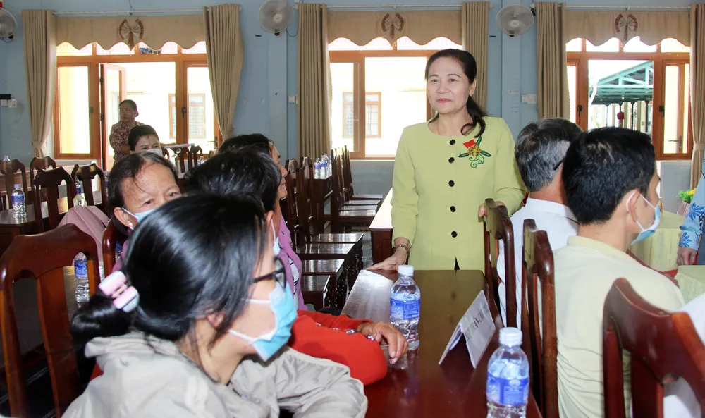 Lãnh đạo TPHCM trao quà cho người nghèo ở Bình Định ảnh 1