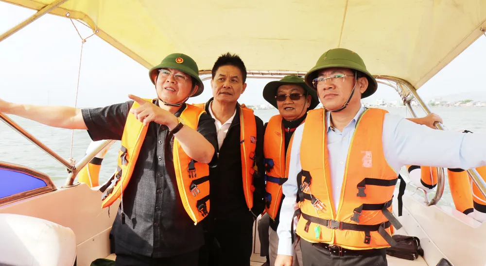 Lãnh đạo tỉnh Bình Định khảo sát xúc tiến du lịch sinh thái ở đầm Thị Nại