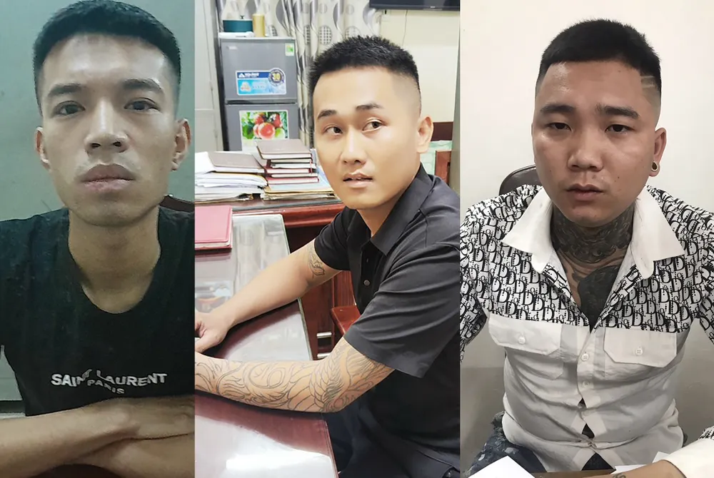 Các đối tượng trong đường dây cho vay lấy lãi 800%/năm tại cơ quan công an