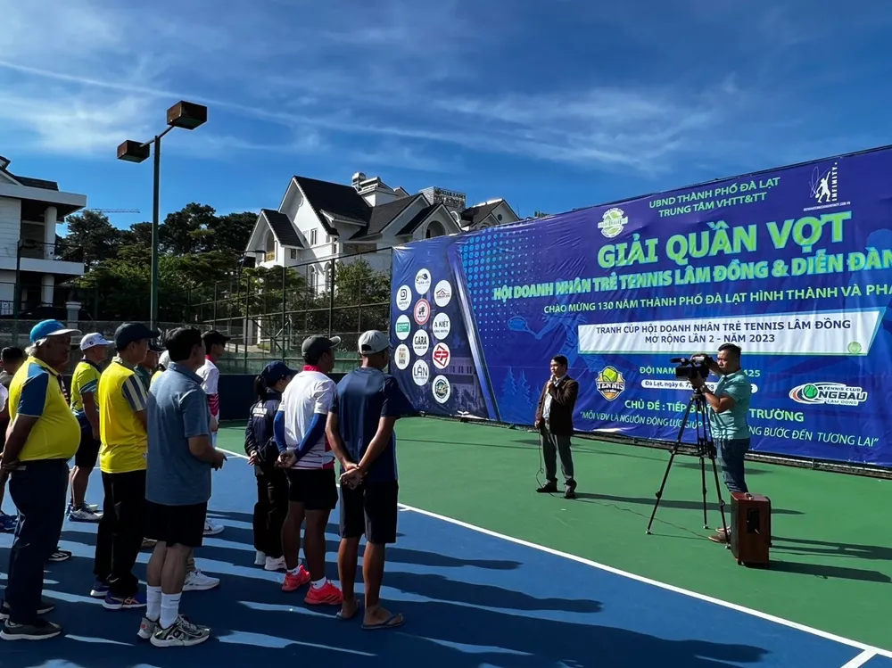 Lễ khai mạc Giải quần vợt tranh cúp Hội Doanh nhân trẻ tennis Lâm Đồng mở rộng lần 2 - 2023 Lễ khai mạc Giải quần vợt tranh cúp Hội Doanh nhân trẻ tennis Lâm Đồng mở rộng lần 2 - 2023
