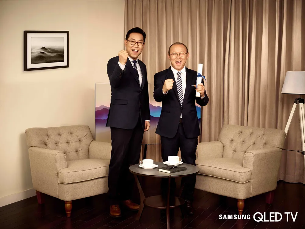 HLV Park Hang Seo là Đại sứ thương hiệu Samsung tại Việt Nam