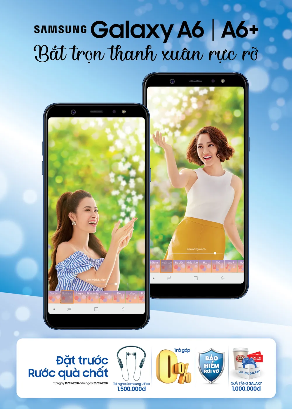 Đặt mua Samsung Galaxy A6 và A6+ với nhiều ưu đãi hấp dẫn