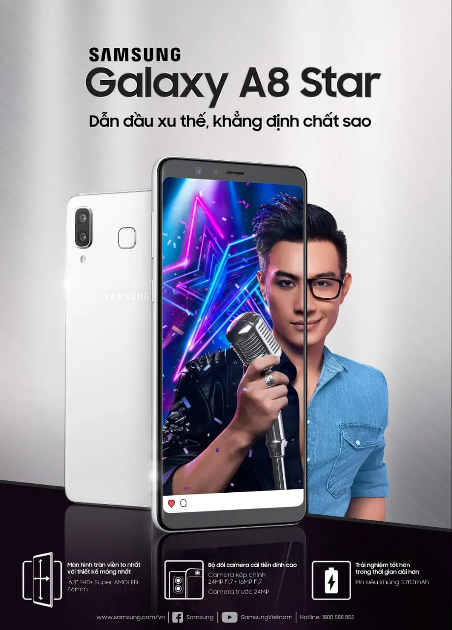 Samsung Galaxy A8 Star lộ diện 